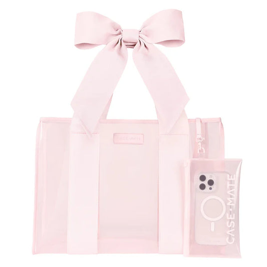 Case-Mate- Jelly Tote, Ballet Pink Bow