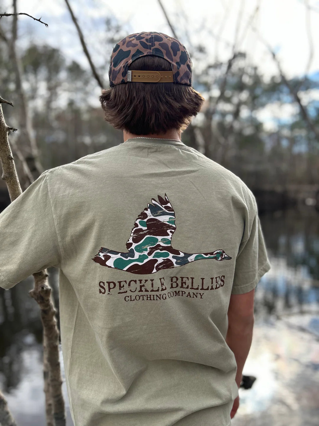 Speckle Bellies- Duck Camo Goose Tee