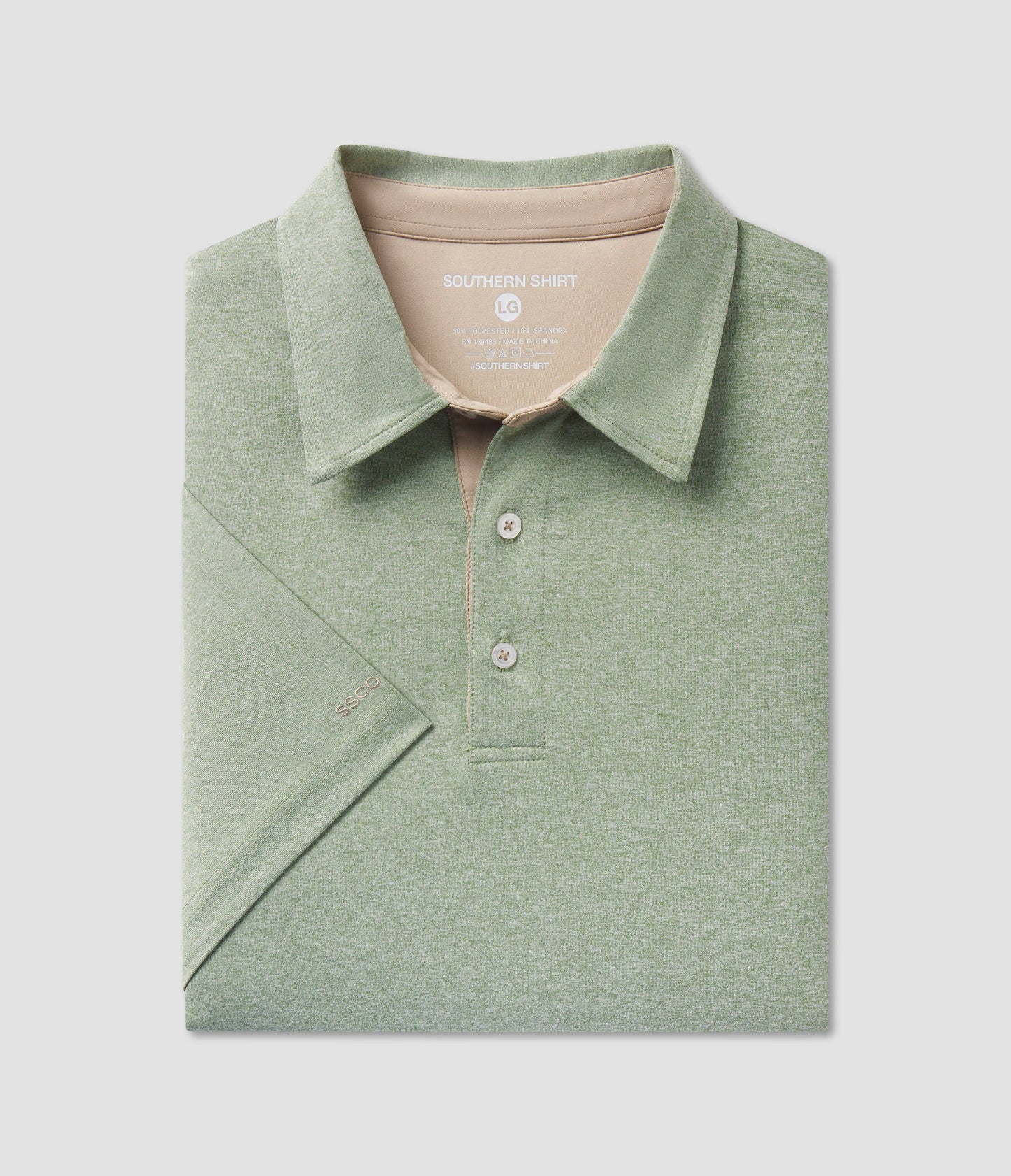 Southern Shirt Co. - Grayton Heather Polo, Fairway Green