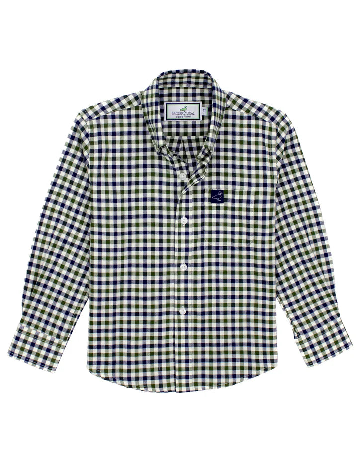 Properly Tied- Boy's Classic Flannel, Tahoe