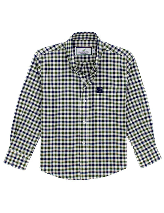 Properly Tied- Boy's Classic Flannel, Tahoe