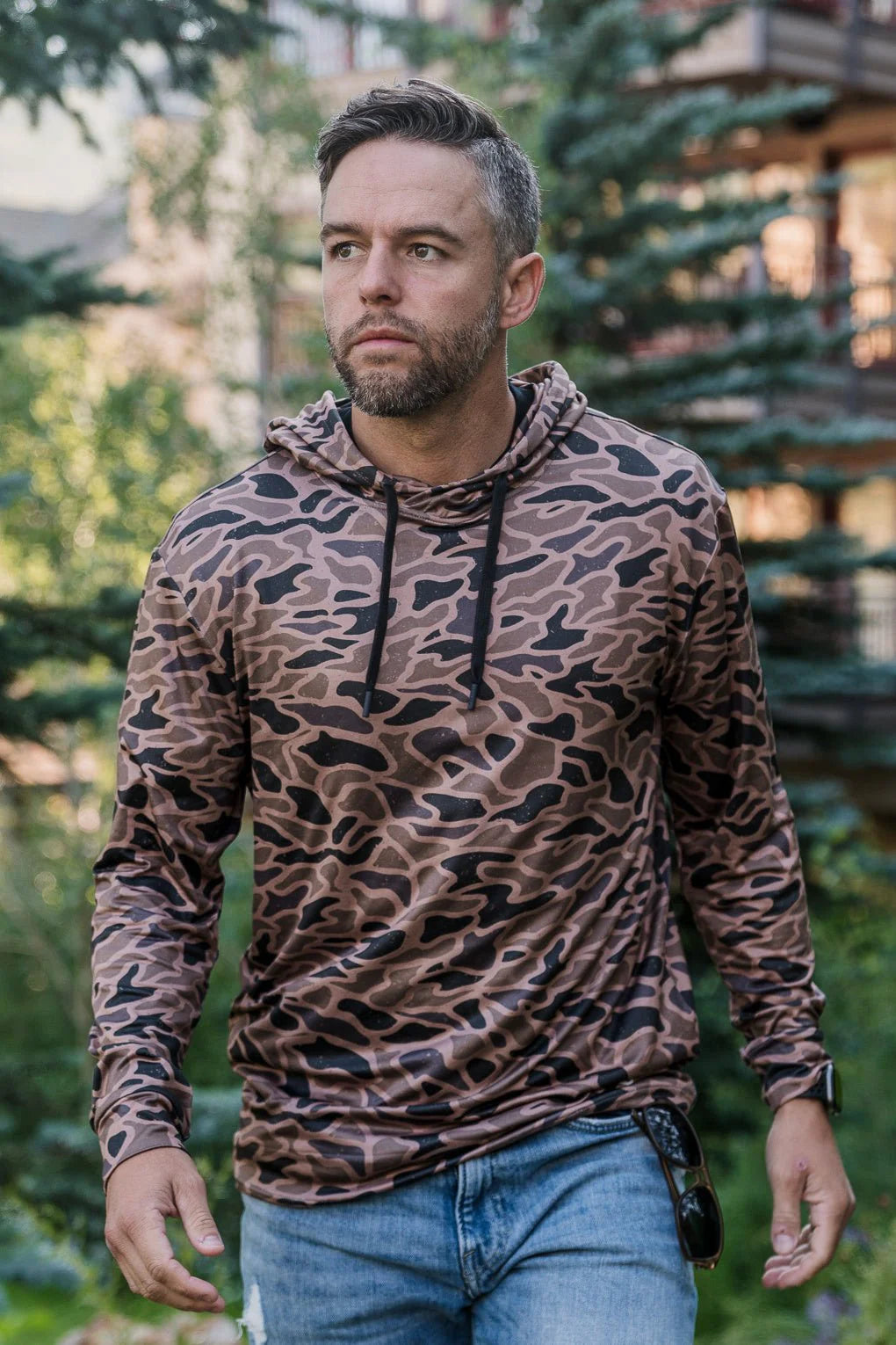 Burlebo- Performance Hoodie, Gauge Camo