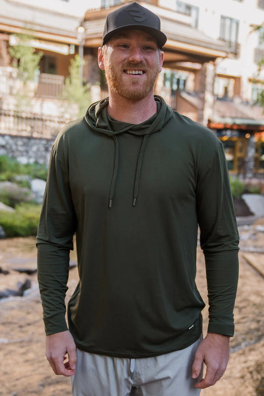 Burlebo- Performance Hoodie, Mallard Green