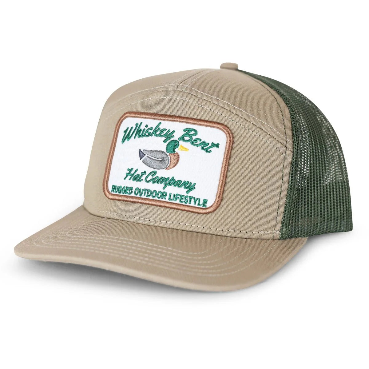 Whiskey Bent Hat Co- Green Head 7 Panel