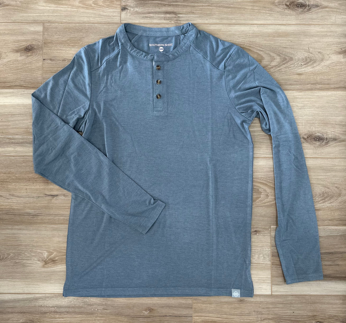 Southern Shirt Co.- Max Comfort Henley LS, Thundercloud
