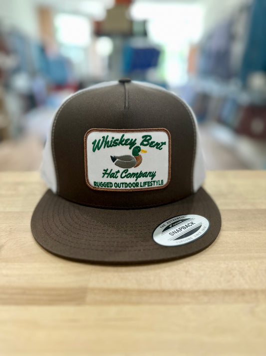 Whiskey Bent Hat Co.- Green Head 7-Panel Brown