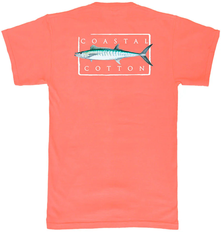 Coastal Cotton- Red Mackerel SS tee Red
