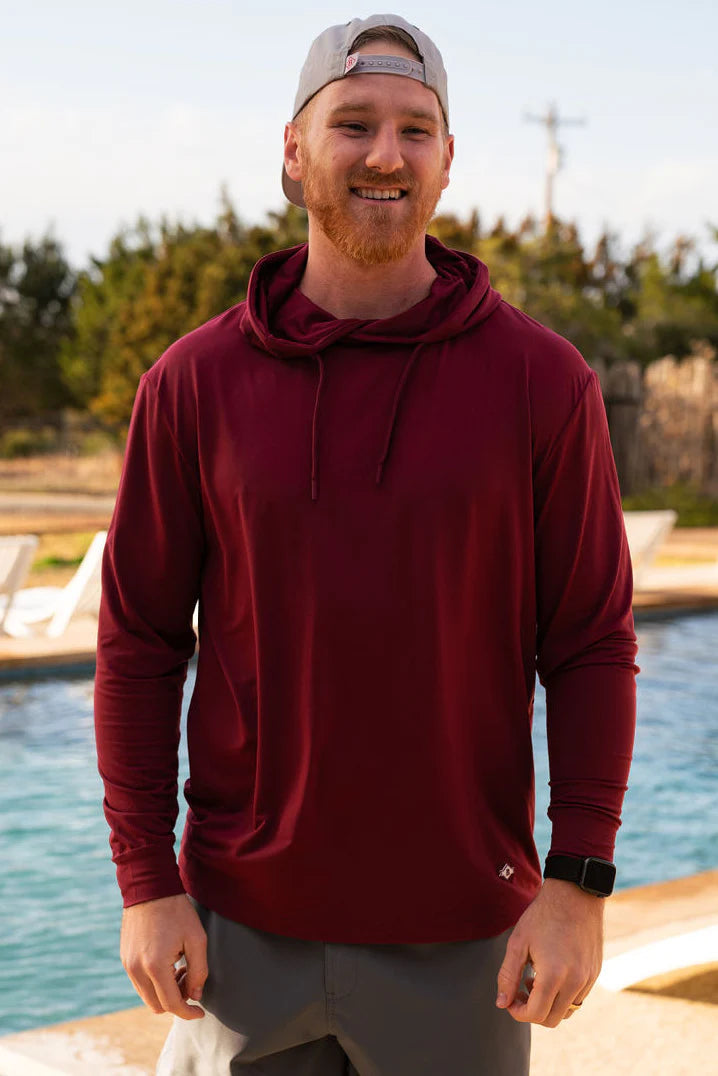 Burlebo- Performance Hoodie, Maroon