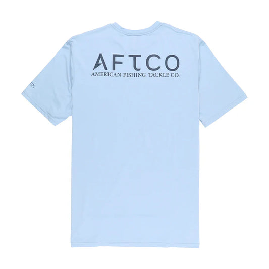 AFTCO- Samurai SS Sun Protection Shirt, Magnum Blue Heather