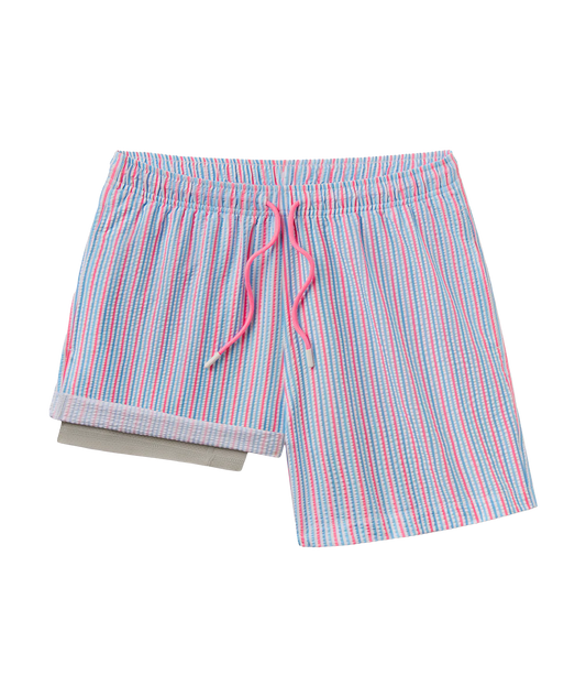 SSCO- The Clubhouse Seersucker Swim Shorts