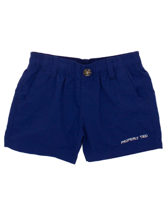 Properly Tied- Boy's Mallard Short, Marine