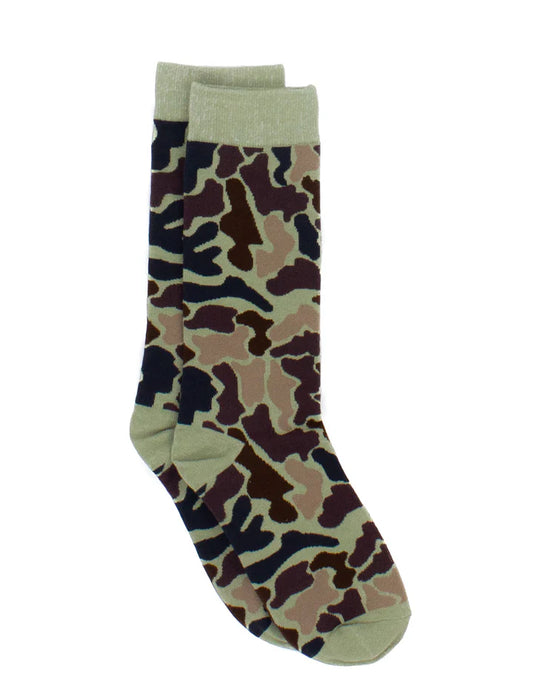 Properly Tied- Boys Lucky Duck Socks, Vintage Camo