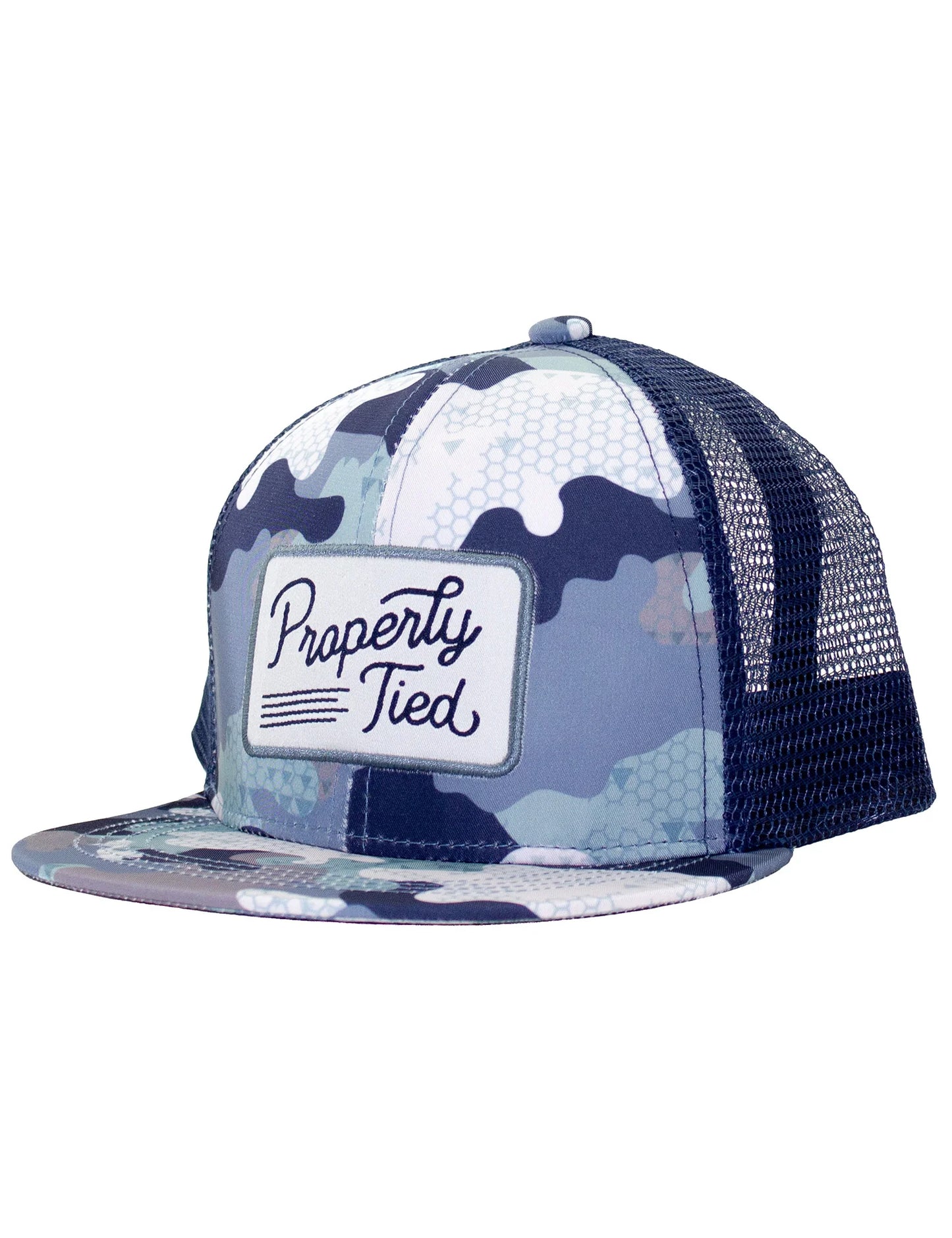 Properly Tied- Boy's Sportsman Trucker Hat, Delta Blackwater