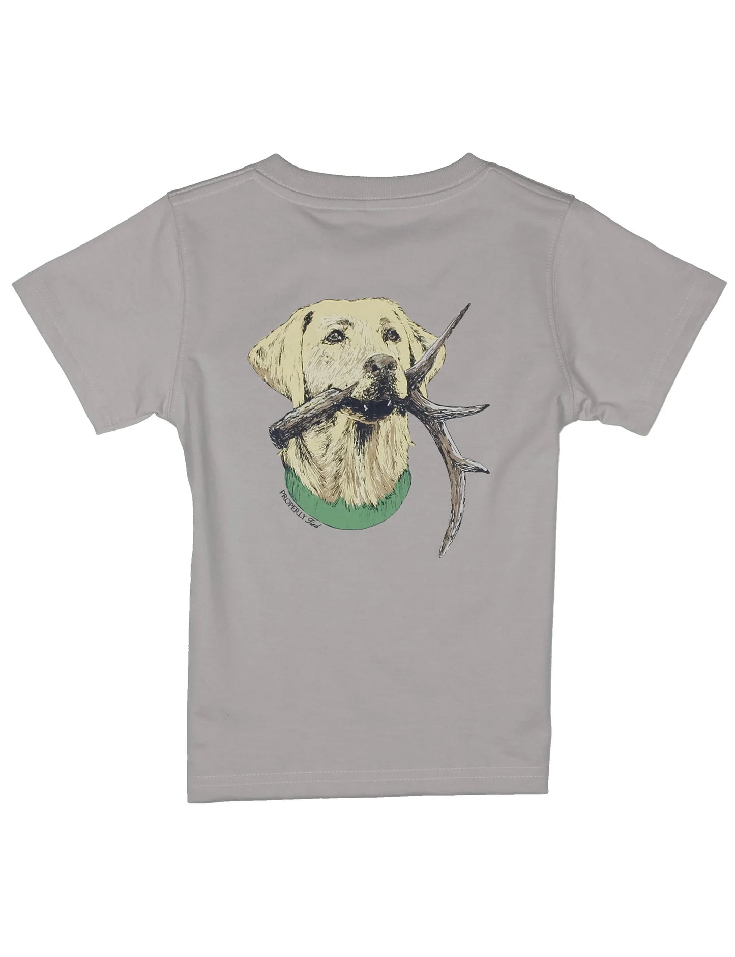 Properly Tied- Boy's Antler Lab, Ice Grey