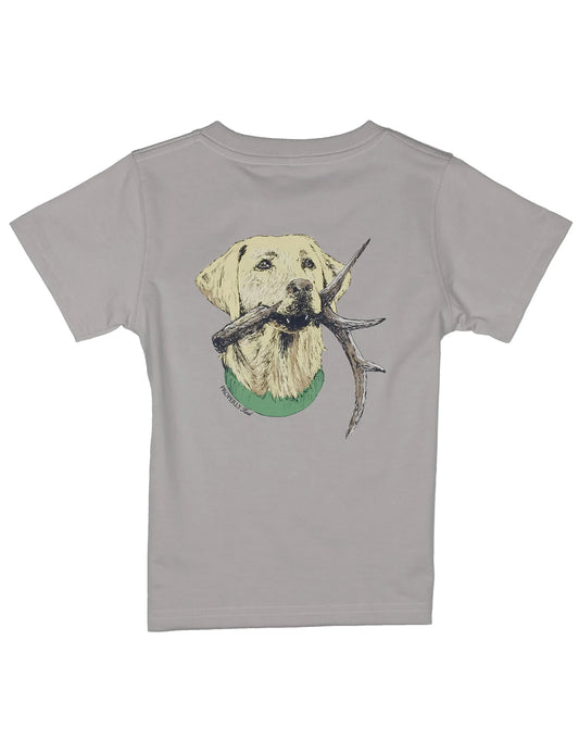 Properly Tied- Boy's Antler Lab, Ice Grey