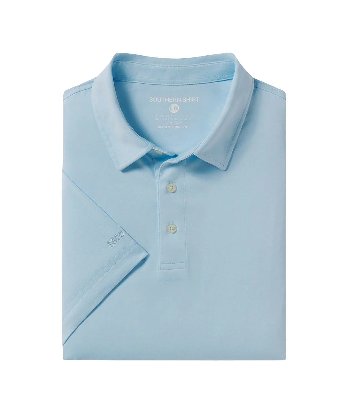 Southern Shirt Co.- Grayton Heather Polo, Skyway