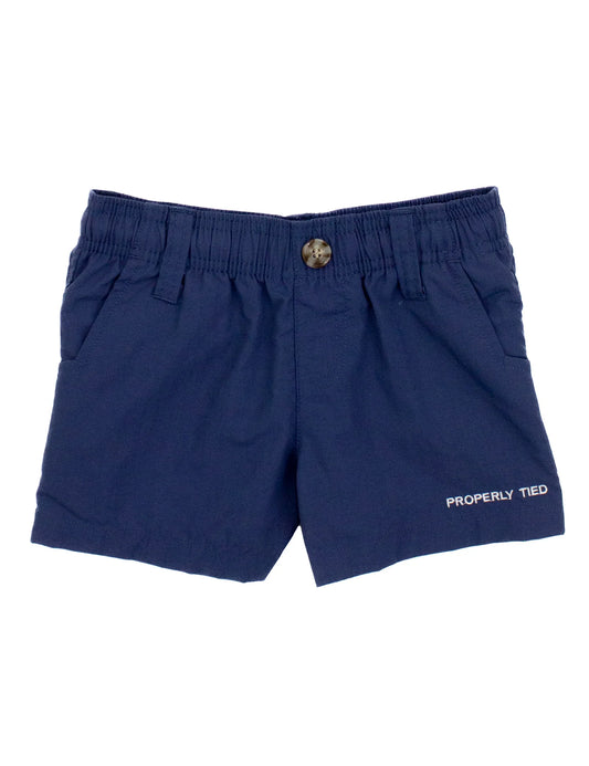Properly Tied- Boy's Mallard Short, River Blue