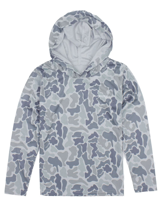 Properly Tied- Boy's Sportsman Performance Hoodie, Polar Camo