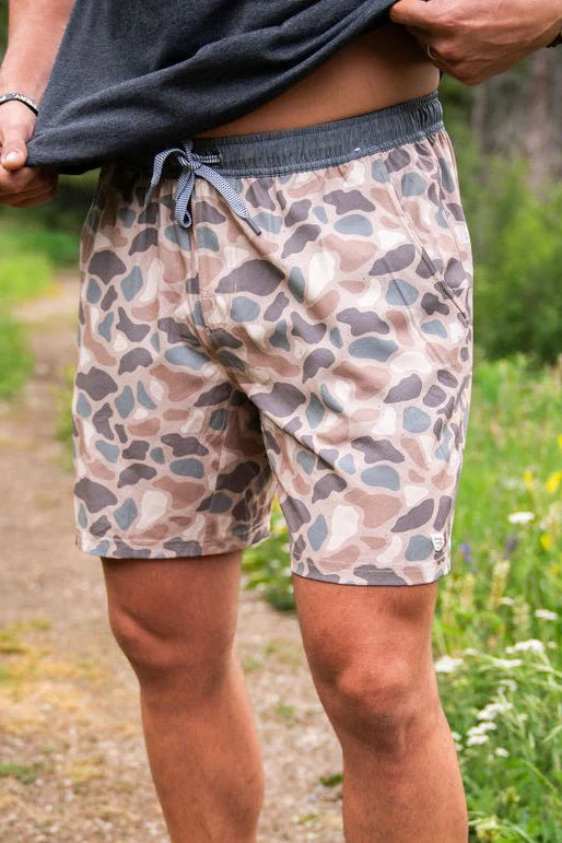 Burlebo- Athletic Shorts, Pintail Camo