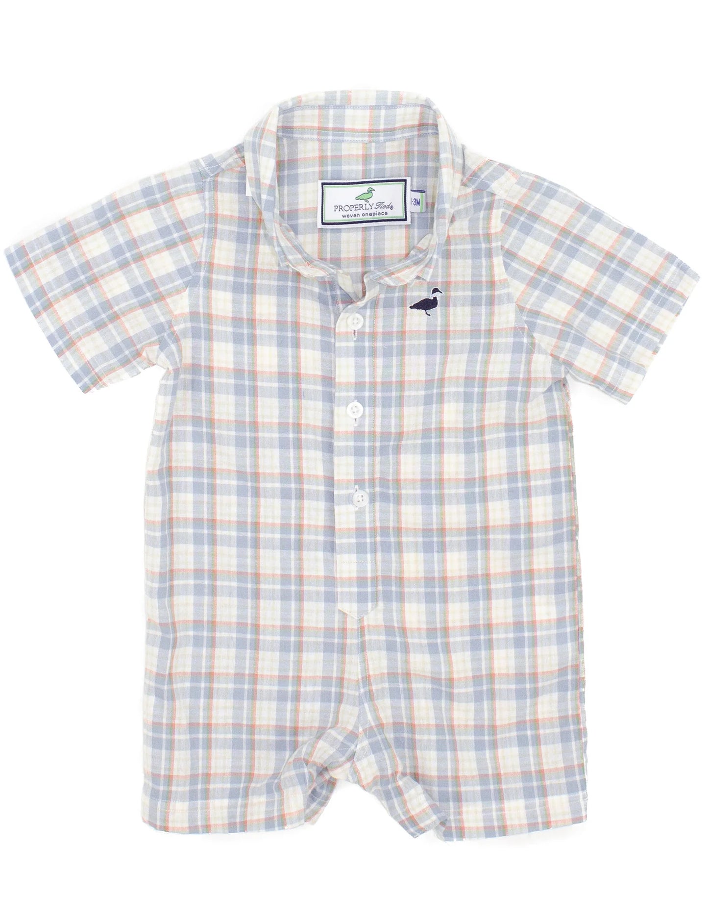 Properly Tied- Baby Shortall Praire Sky