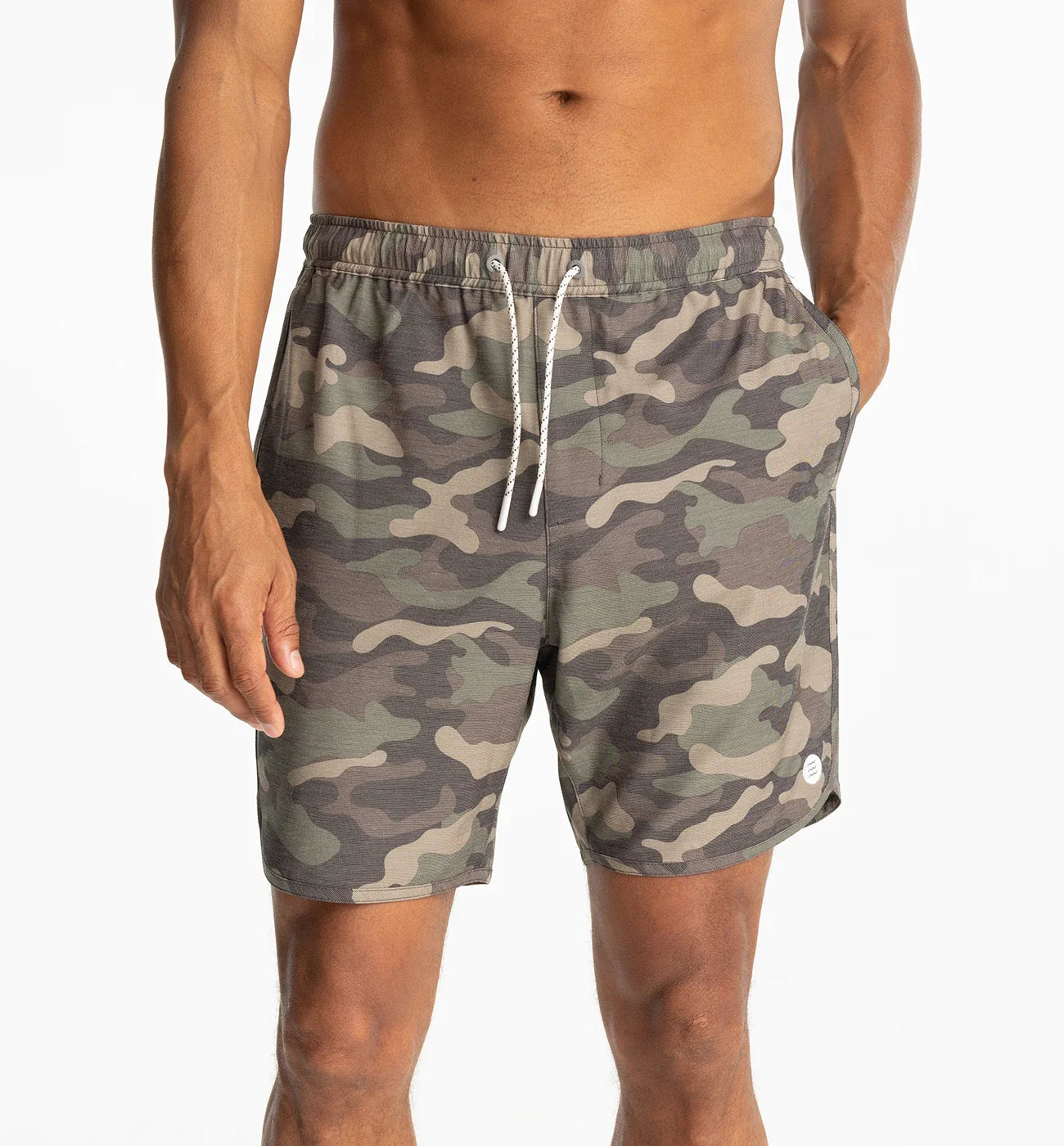 Free Fly-Men's Reverb Short, Woodland Camo