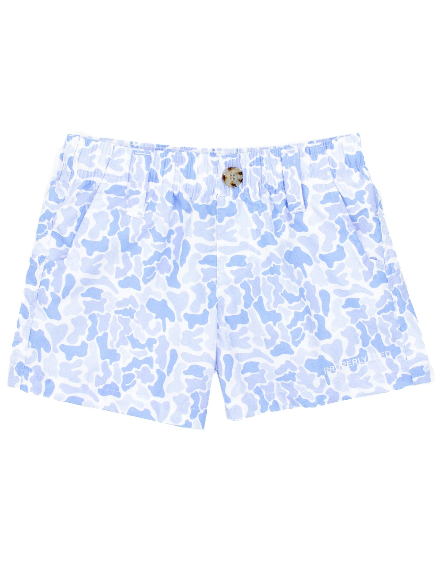 Properly Tied- Boy’s Mallard Short, River Camo