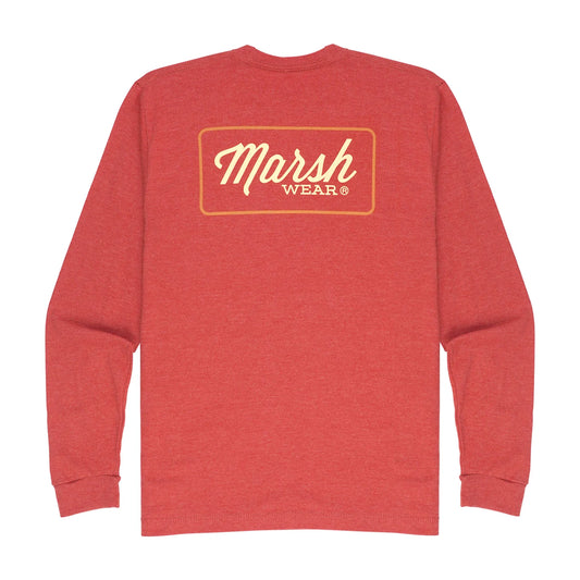 Marsh Wear- Youth Script LS, Salmon Heather