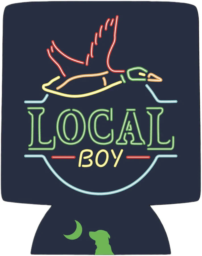 Local Boy- Neon Duck Latte Koozie