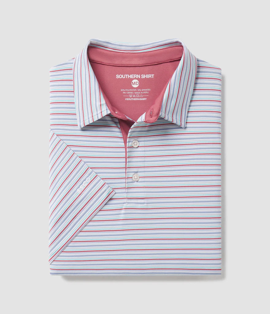Southern Shirt Co. - Sawgrass Stripe Polo, After Hours