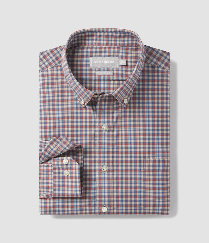 Southern Shirt Co.- Columbia Plaid LS, Blue Forest