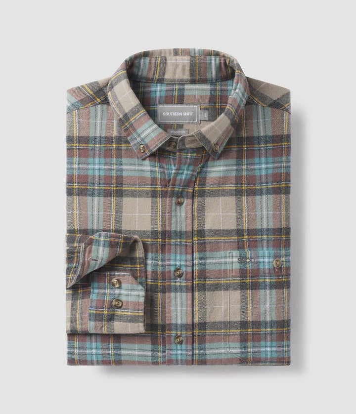 Southern Shirt Co.- Denali Washed Flannel LS, Denali