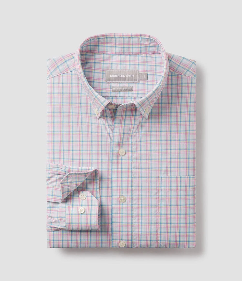 Southern Shirt Co.- Samford Check LS, Magnolia Plaid