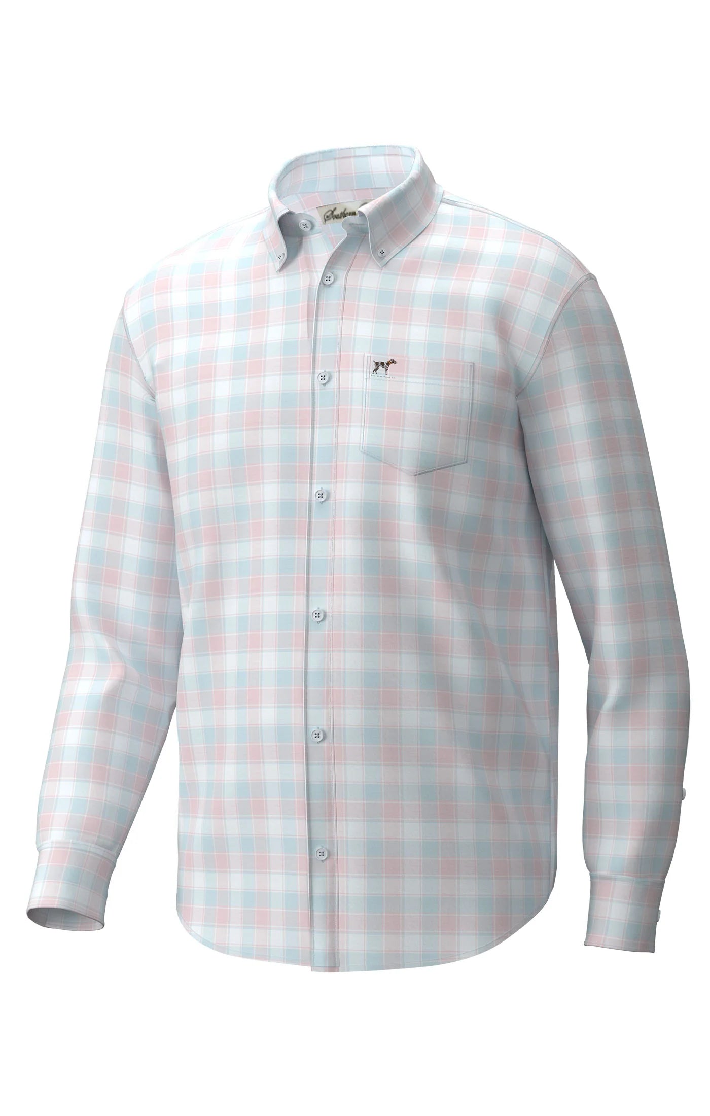 Southern Point- Hadley Luxe Lite Long Sleeve, Watercolor Plaid