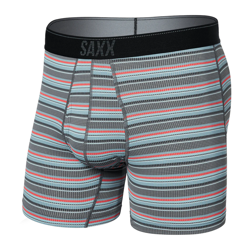 SAXX- Quest Quick Dry Mesh, Field Stripe, Charcoal