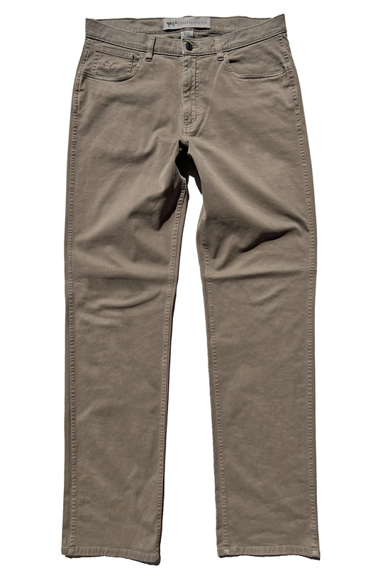 Coastal Cotton- 5 Pocket Pant, Taupe