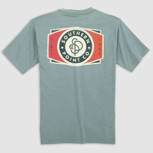 Southern Point- Trademark Tee, Washed Denim