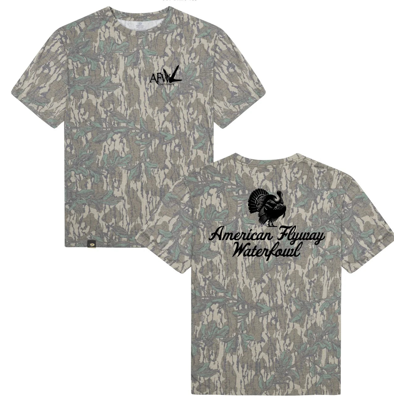 AFW- Outdoors Turkey Greenleaf Mossy Oak Tee