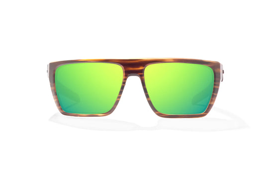 Bajio- Zapata, Brown Grass Matte, Green Mirror Glass