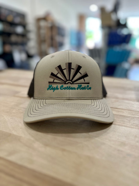 High Cotton Hat Co.- Windmill Khaki/Coffee