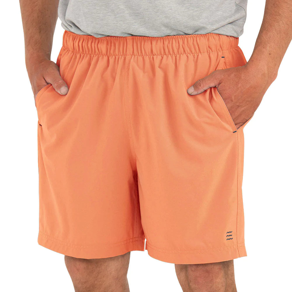 Free Fly-Men's Breeze Shorts- Sunrise Orange